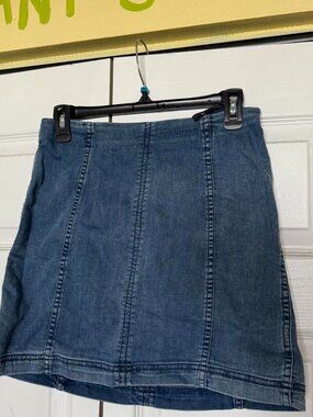 Free People Women's Blue and Navy Skirt